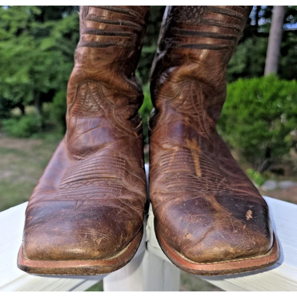 Ariat Circuit Patriot USA Flag Cowboy Boots 11.5D Western Ranch Cowboycore